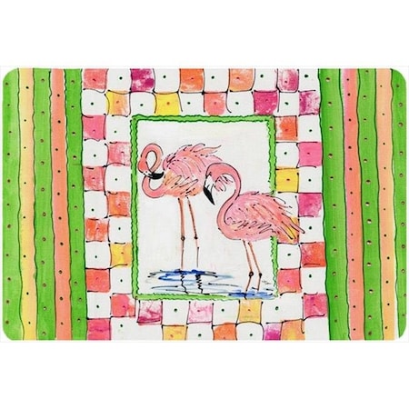 Carolines Treasures Carolines Treasures 8077MP Bird - Flamingo Mouse Pad; Hot Pad Or Trivet 8077MP